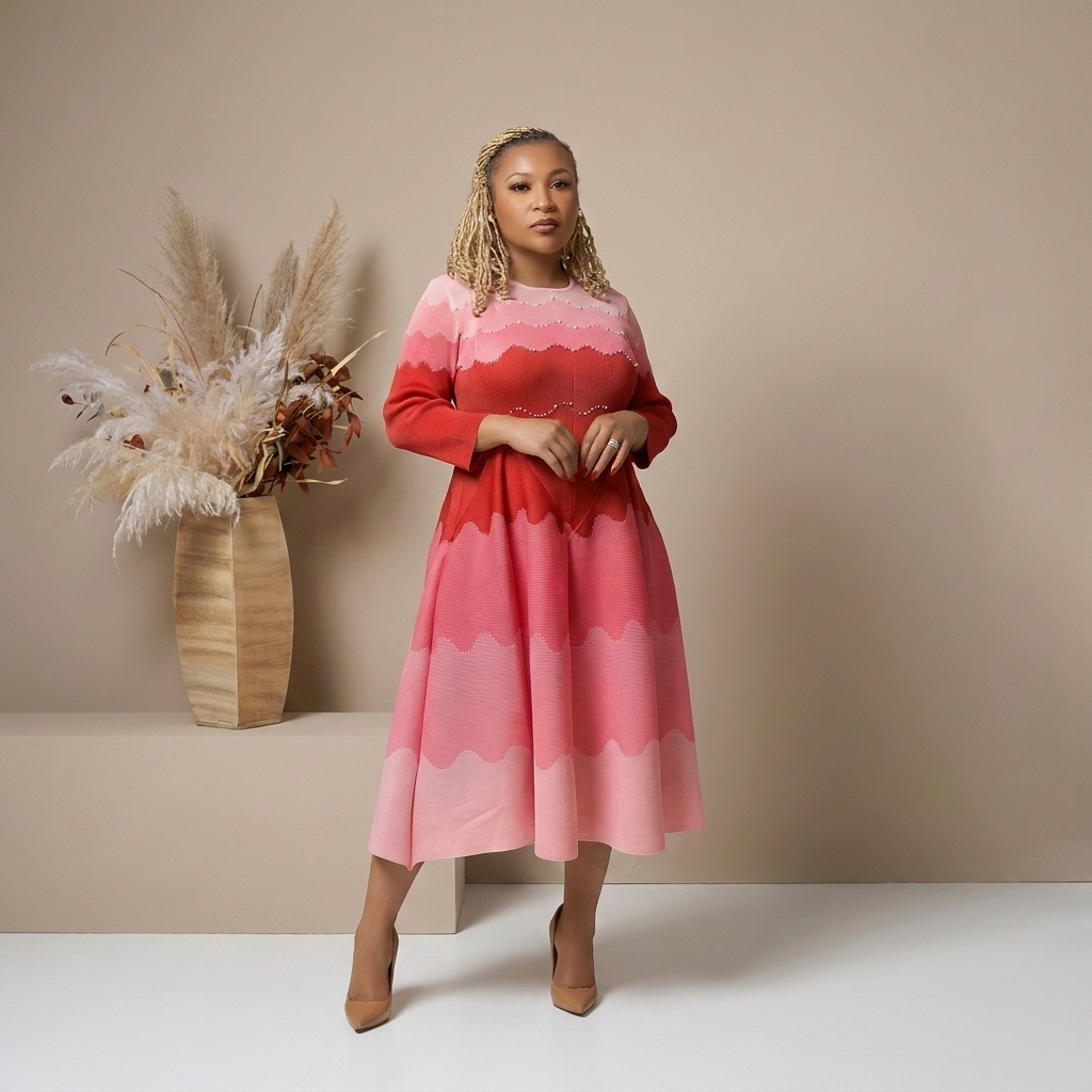 Pearl Grace Midi Dress