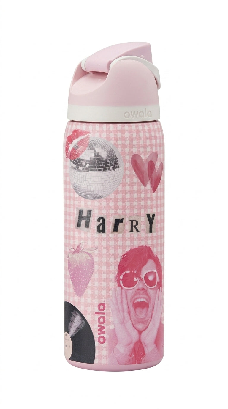 Pink Summer Harry Water Bottle