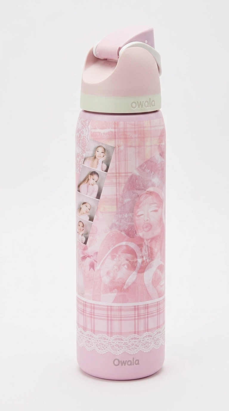 Pink Summer Ariana Water Bottle