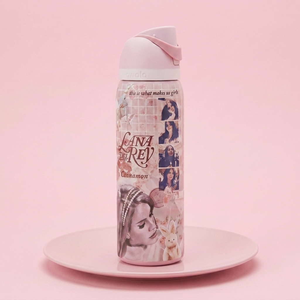 Pink Summer Lana Water Bottle