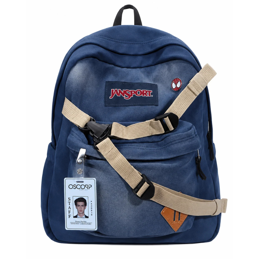 'Spider' Denim Backpack