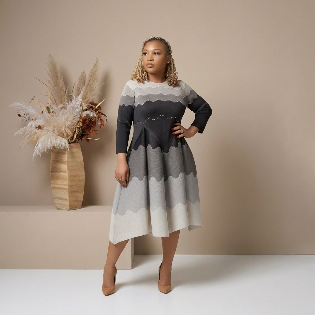 Pearl Grace Midi Dress