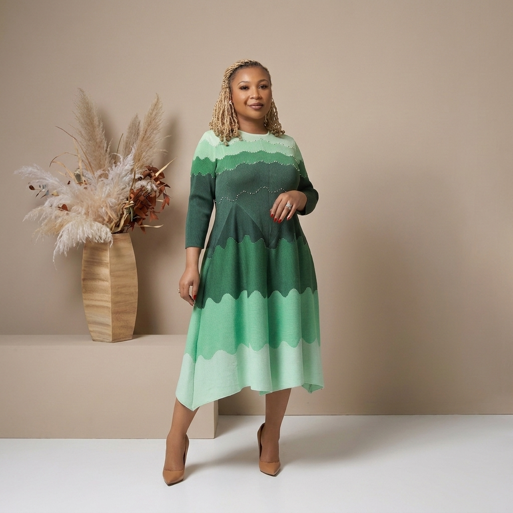 Pearl Grace Midi Dress