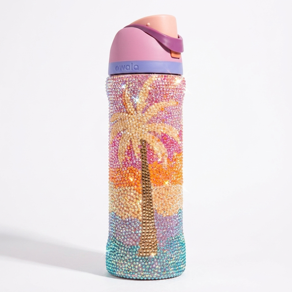 Custom Tropical Water Bottle