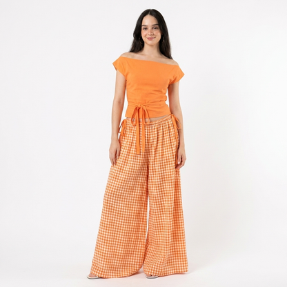 Orange Pattern Summer Set