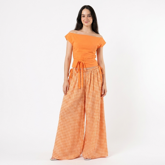 Orange Pattern Summer Set
