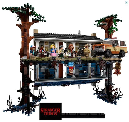 The Upside Down Complete Building Block Set W/ FIGS